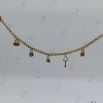 دستبند طلاي كارتير اويز دار جتاش