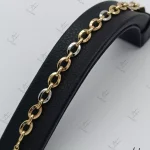 دستبند طلاي زنجيري سه رنگ والنسيا