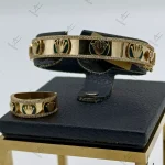 دستبند و انگشتر طلاالنگويي رولكس ميناخور سبز