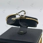 دستبند النگويي طلا ساميار گلد قلب و كليد طرح بنگل