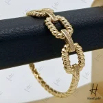 دستبند النگويي كارتير نگين دار درشت طرح هرمس