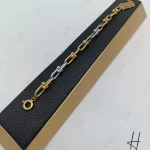 دستبند طلاي زنجيري سه رنگ تيفاني