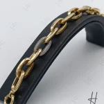 دستبند زنجيري طلاي والنسيا نگين دار