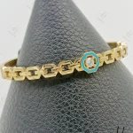 دستبند النگويي طلا تك نگين هيدروگراف