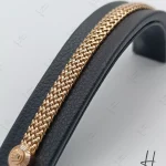 دستبند طلاي بافت رزگلد سلين VIP