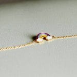 دستبند زنجیری طلای بچه گانه طرح ابر یونیکورن