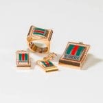 نیم ست طلای گوچی مینا خور آیسان