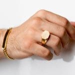 انگشتر طلای نایس کلاسیک مردانه ۸ ضلعی مات