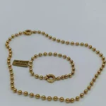 گردنبند دست بند طلای گوی اندرسون