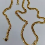 زنجیر و دستبند طلای کارتیر تخت مردانه