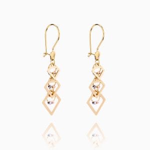Gold-dangle-earrings