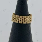 انگشتر رولکس زرد دو رنگ مات و براق (پارادایس)