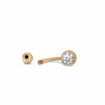 Gold-navel-piercing