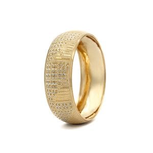 Wide-gold-bangle