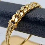 دستبند النگویی طلای کارتیه اینه ای نرمال زرد ( کارتیه نرمال)