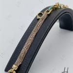 دستبند زنجیری طلا ، مینا خور با آویز قلب (جتاش)