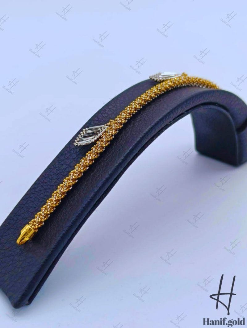 سرویس طلای دورنگ آویز دار ( خودکاری )