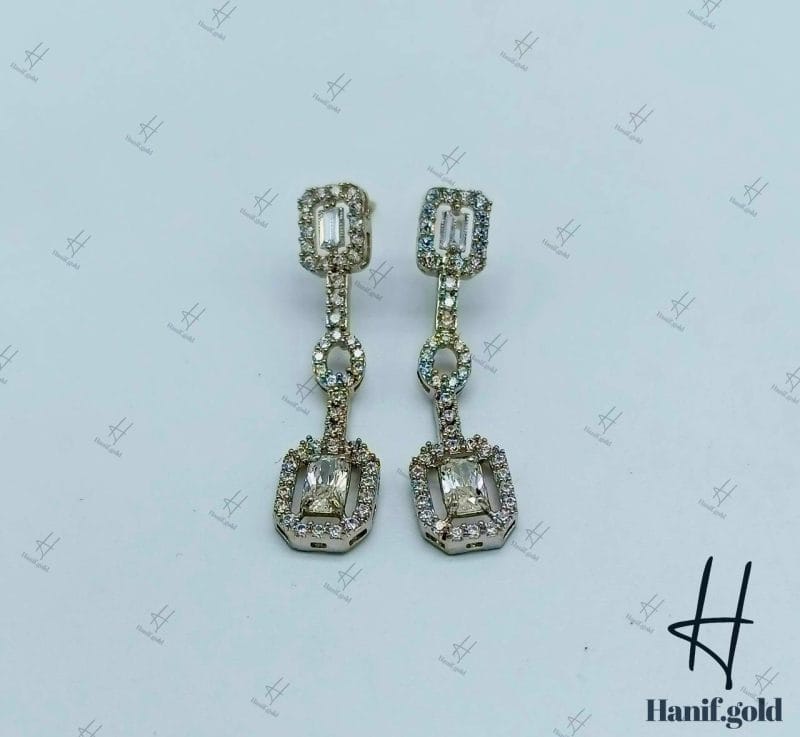 سرویس سفید نگین اتمی ، طرح جواهر ،باگت خور ( ترمه )