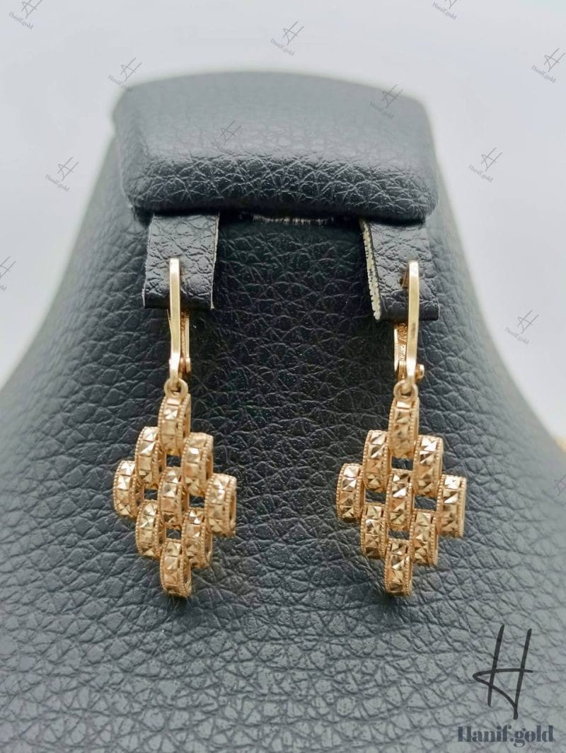 سرویس طلای دو رنگ زرد و سفید ، رولکس تراش درشت ( رولکس جلفا )
