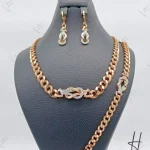 سرویس طلای زنانه ، کارتیه امگا ، رزگلد