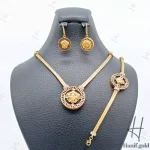 سرویس طلای زنانه ، ورساچه با زنجیر فرد ، و طراحی مشکی