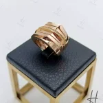 انگشتر طلای زنانه ، نگین اتمی ، طرح پورتوفینو ( آریسان )