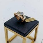 انگشتر دو رنگ نگین اتمی تک تخمه ، ( سولیتر لئو )