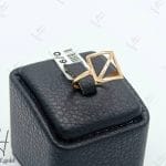 انگشتر طلای ظریف زنانه ، مینیمال وندا طرح مربع