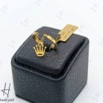 انگشتر طلای زنانه ظریف ، رولکس آویز دار ( اکسترا بی نگین )