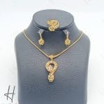 نیم ست طلای زنانه ، پنتر زر یاس