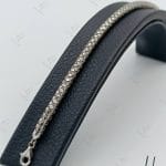 دستبند طلای سفید استوانه‌ای (دستبند افرا)