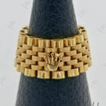 انگشتر مجموعه رولکس زرد مات و براق (مجموعه رولکس)