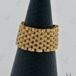 انگشتر رولکس پارادایس پهن زرد مات و براق