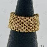 انگشتر رولکس زرد تراش پهن (رولکس تراش)