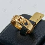 انگشتر کارتیر تخت زرد آیینه‌ای (اکسترا بی نگین)