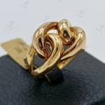 انگشتر زرد آیینه‌ای کارتیر درشت (اکسترا بی‌نگین)