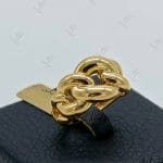 انگشتر کارتیر آیینه‌ای،کونیک زرد (اکسترا بی نگین)