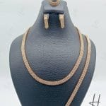 سرویس طلای رولکس دو رنگ سفید و رزگلد تراش (رولکس آسیا)