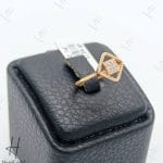 انگشتر مینیمال طرح لوزی نگین دار