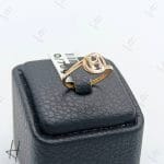 انگشتر مینیمال با طرح دایره و حرف H (مینیمال وندا)