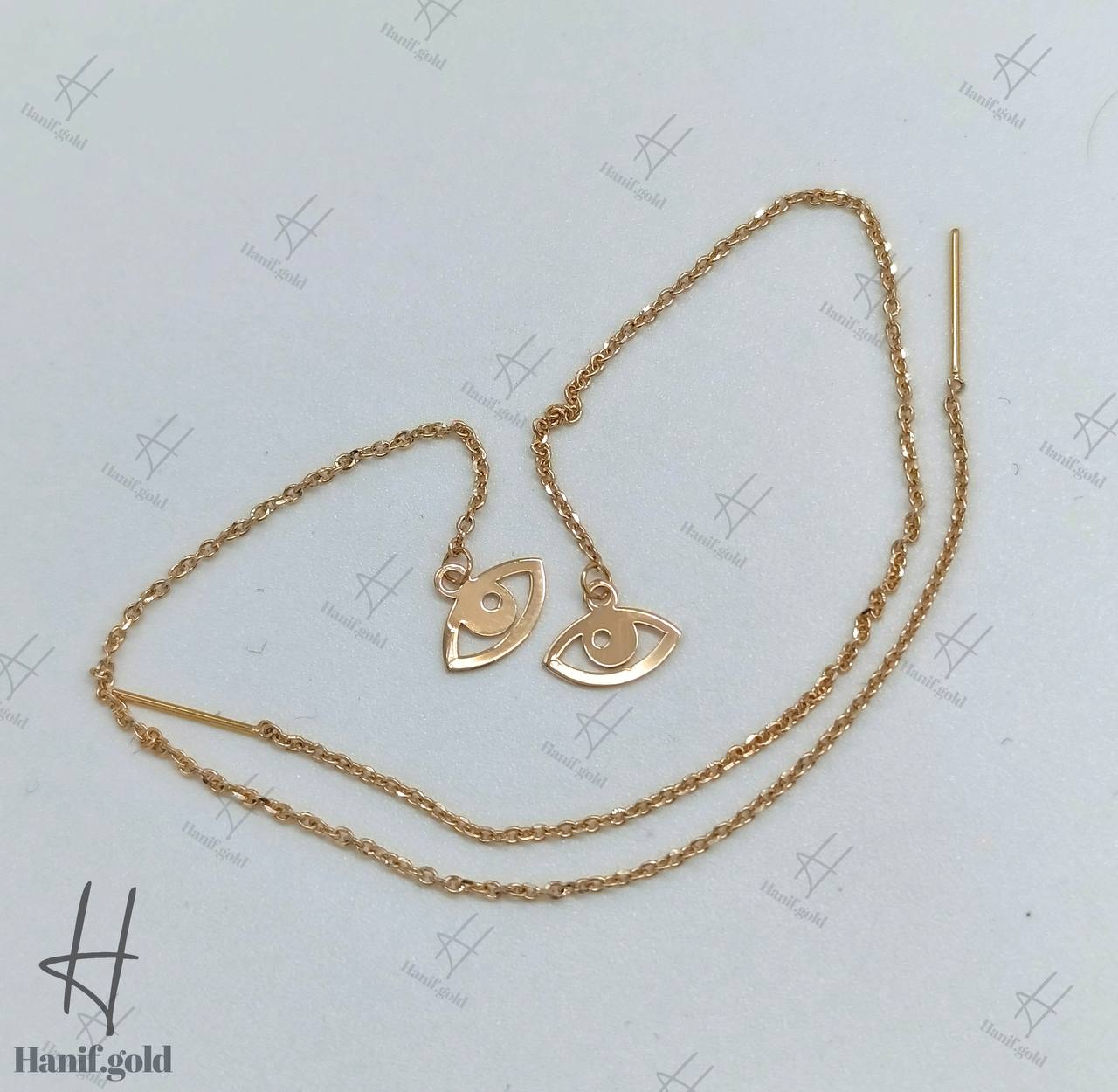 photo_۲۰۲۵-۰۷-۲۴_۱۲-۰۴-۱۲ گوشواره بخیه طرح چشم ( بخیه سالیا) - Image 1