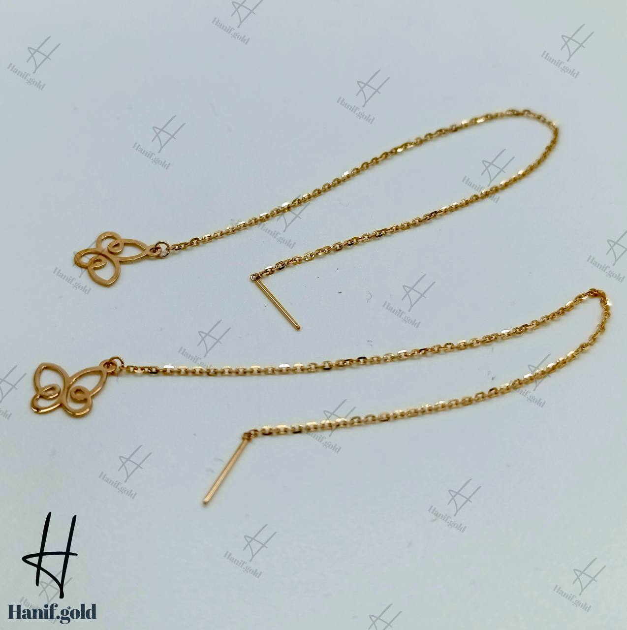 photo_۲۰۲۵-۰۷-۲۴_۱۲-۲۲-۳۷ گوشواره بخیه با طرح پروانه (بخیه سالیا) - Image 1