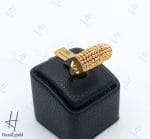 انگشتر طلای ۷ رج با گوی تراش البرناردو دو رنگ زرد و رزگلد (انگشتر البرناردو) - Image 3