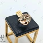 انگشتر طلای کادنزا جناقی رزگلد ساده و شامپاینی(انگشتر گندمی)