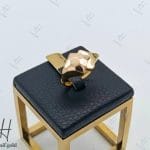 انگشتر طلای جناقی زرد و رزگلد طرح استخوانی (انگشتر عتیق)