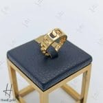 انگشتر طلای زرد آیینه‌ای کارتیر تخت ( انگشتر اکسترا بی‌نگین)