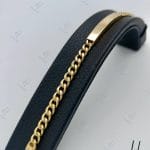 دستبند طلای لخت ، پلاک دست کارتیر زرد آیینه‌ای