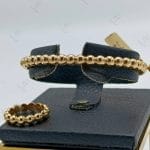 دستبند و انگشتر طلای طرح توپ آیینه‌ای طرح اندرسون (دستبند و انگشتر گوارسه)