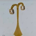 گوشواره طلای حلقه‌ای جلوا سیاه قلم