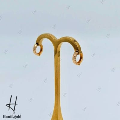 گوشواره طلای حلقهای تراش خور